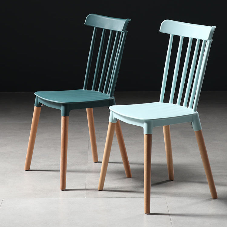 Modern Style Slat Back Chair Dining Armless Chairs with Wooden Legs for Kitchen Clearhalo ' kitchen&dining_furn' 'Dining Chairs' 'Dining Tables & Seating' 'dining_chair' 'furn' 'furn_dining_chair' 'Furniture' 'furniture_dining_chair' 'Kitchen & Dining Furniture' 'kitchen' 4641516