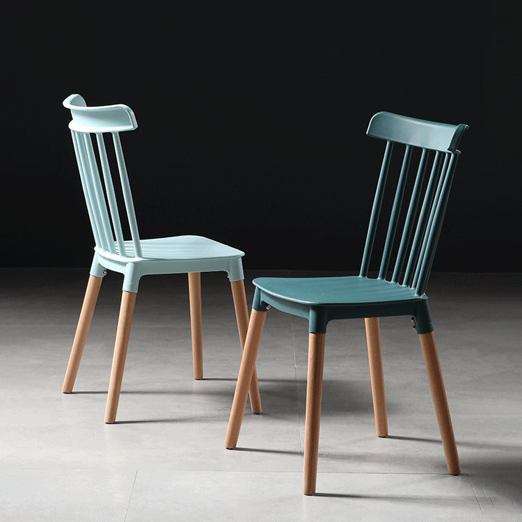 Modern Style Slat Back Chair Dining Armless Chairs with Wooden Legs for Kitchen Clearhalo ' kitchen&dining_furn' 'Dining Chairs' 'Dining Tables & Seating' 'dining_chair' 'furn' 'furn_dining_chair' 'Furniture' 'furniture_dining_chair' 'Kitchen & Dining Furniture' 'kitchen' 4641522