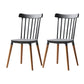 Modern Style Slat Back Chair Dining Armless Chairs with Wooden Legs for Kitchen Dark Gray 2 Piece Set Clearhalo ' kitchen&dining_furn' 'Dining Chairs' 'Dining Tables & Seating' 'dining_chair' 'furn' 'furn_dining_chair' 'Furniture' 'furniture_dining_chair' 'Kitchen & Dining Furniture' 'kitchen' 4641525