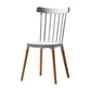 Modern Style Slat Back Chair Dining Armless Chairs with Wooden Legs for Kitchen Light Gray 1 Piece Clearhalo ' kitchen&dining_furn' 'Dining Chairs' 'Dining Tables & Seating' 'dining_chair' 'furn' 'furn_dining_chair' 'Furniture' 'furniture_dining_chair' 'Kitchen & Dining Furniture' 'kitchen' 4641529