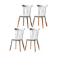 Modern Style Slat Back Chair Dining Armless Chairs with Wooden Legs for Kitchen Light Gray 4 Piece Set Clearhalo ' kitchen&dining_furn' 'Dining Chairs' 'Dining Tables & Seating' 'dining_chair' 'furn' 'furn_dining_chair' 'Furniture' 'furniture_dining_chair' 'Kitchen & Dining Furniture' 'kitchen' 4641532