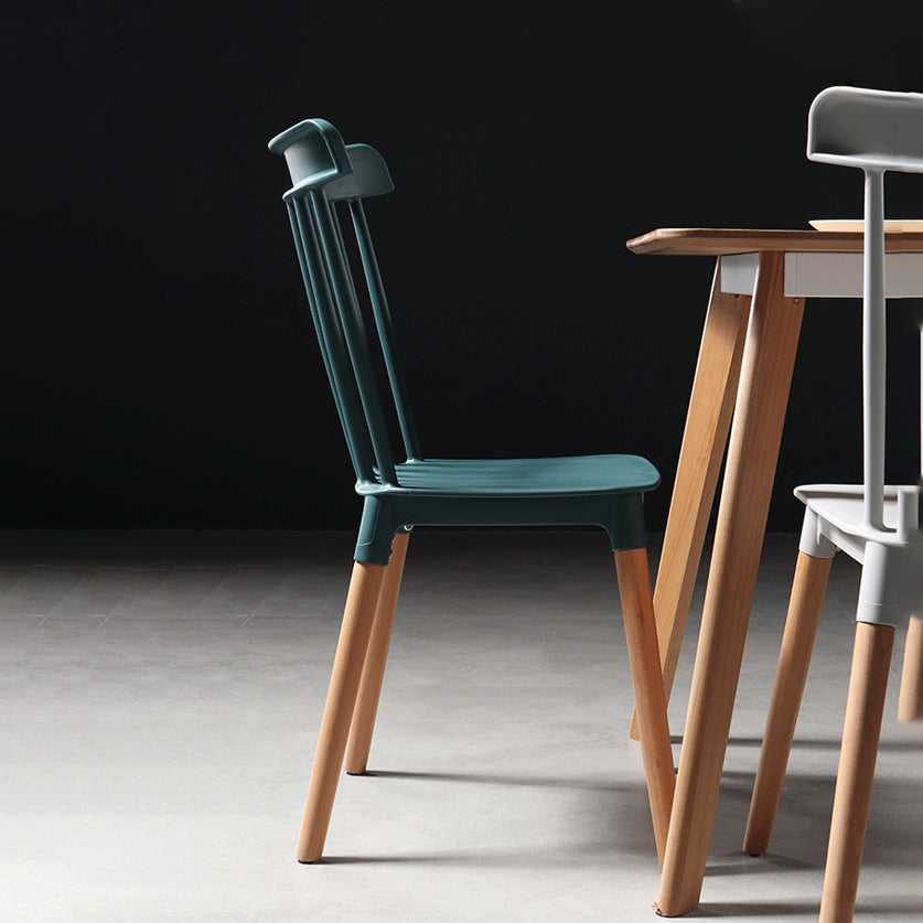 Modern Style Slat Back Chair Dining Armless Chairs with Wooden Legs for Kitchen Clearhalo ' kitchen&dining_furn' 'Dining Chairs' 'Dining Tables & Seating' 'dining_chair' 'furn' 'furn_dining_chair' 'Furniture' 'furniture_dining_chair' 'Kitchen & Dining Furniture' 'kitchen' 4641536