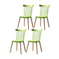 Modern Style Slat Back Chair Dining Armless Chairs with Wooden Legs for Kitchen Green 4 Piece Set Clearhalo ' kitchen&dining_furn' 'Dining Chairs' 'Dining Tables & Seating' 'dining_chair' 'furn' 'furn_dining_chair' 'Furniture' 'furniture_dining_chair' 'Kitchen & Dining Furniture' 'kitchen' 4641545