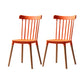 Modern Style Slat Back Chair Dining Armless Chairs with Wooden Legs for Kitchen Orange 2 Piece Set Clearhalo ' kitchen&dining_furn' 'Dining Chairs' 'Dining Tables & Seating' 'dining_chair' 'furn' 'furn_dining_chair' 'Furniture' 'furniture_dining_chair' 'Kitchen & Dining Furniture' 'kitchen' 4641550