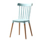 Modern Style Slat Back Chair Dining Armless Chairs with Wooden Legs for Kitchen Mint Green 1 Piece Clearhalo ' kitchen&dining_furn' 'Dining Chairs' 'Dining Tables & Seating' 'dining_chair' 'furn' 'furn_dining_chair' 'Furniture' 'furniture_dining_chair' 'Kitchen & Dining Furniture' 'kitchen' 4641552