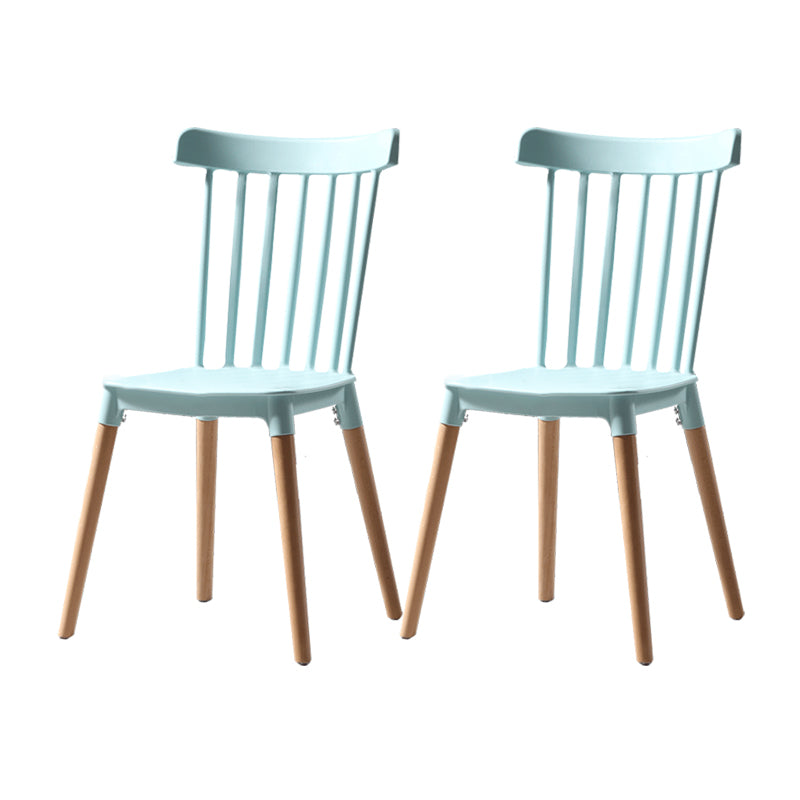Modern Style Slat Back Chair Dining Armless Chairs with Wooden Legs for Kitchen Mint Green 2 Piece Set Clearhalo ' kitchen&dining_furn' 'Dining Chairs' 'Dining Tables & Seating' 'dining_chair' 'furn' 'furn_dining_chair' 'Furniture' 'furniture_dining_chair' 'Kitchen & Dining Furniture' 'kitchen' 4641553