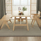 Modern 1/4/5 Pieces Dining Set Rectangle Pine Wood Dining Table for Dining Room 4 Pieces: Wood Table, 1 Natural Chair+1 Wood Stool +1 Bench Clearhalo 'Dining Room Sets' 'Dining Tables & Seating' 'dining_room_set' 'furn' 'furn_dining_room_set' 'Furniture' 'furniture_dining_room_set' 'Kitchen & Dining Furniture' 'kitchen&dining_furn' 'kitchen' 4643831