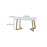 Glam 1/2/5 Pieces Dining Table and Chairs Rectangle Dining Table Set Clearhalo 'Dining Room Sets' 'Dining Tables & Seating' 'dining_room_set' 'furn' 'furn_dining_room_set' 'Furniture' 'furniture_dining_room_set' 'Kitchen & Dining Furniture' 'kitchen&dining_furn' 'kitchen' 4643875