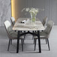 Contemporary 1/4/5/7 Pieces Dining Table and Chairs Leather Dining Chairs Set Clearhalo 'Dining Room Sets' 'Dining Tables & Seating' 'dining_room_set' 'furn' 'furn_dining_room_set' 'Furniture' 'furniture_dining_room_set' 'Kitchen & Dining Furniture' 'kitchen&dining_furn' 'kitchen' 4644604
