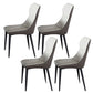 Contemporary 1/4/5/7 Pieces Dining Table and Chairs Leather Dining Chairs Set 4 Grey Chairs Clearhalo 'Dining Room Sets' 'Dining Tables & Seating' 'dining_room_set' 'furn' 'furn_dining_room_set' 'Furniture' 'furniture_dining_room_set' 'Kitchen & Dining Furniture' 'kitchen&dining_furn' 'kitchen' 4644605