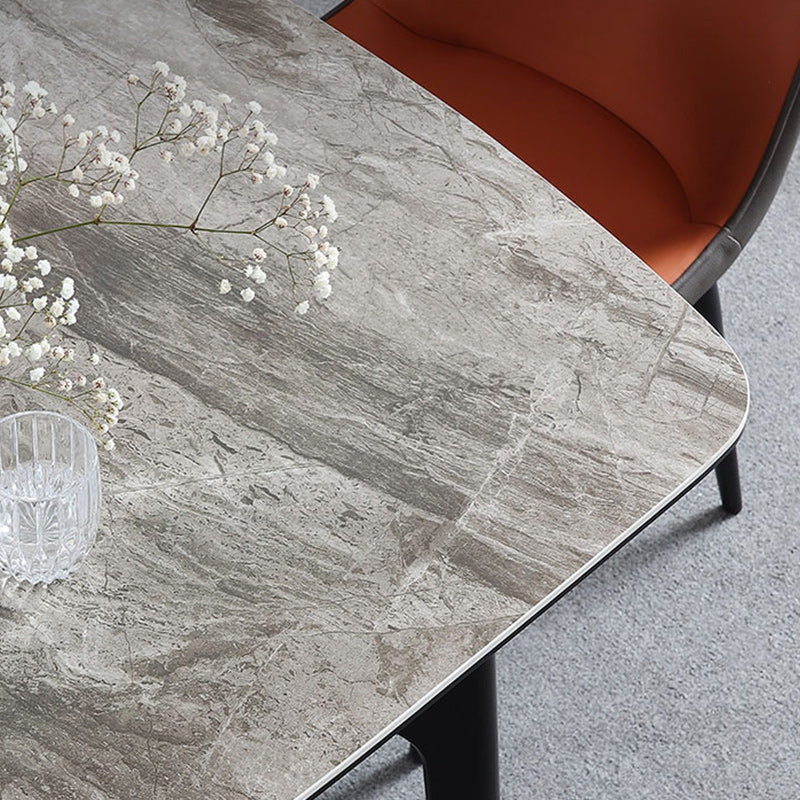 Contemporary 1/4/5/7 Pieces Dining Table and Chairs Leather Dining Chairs Set Clearhalo 'Dining Room Sets' 'Dining Tables & Seating' 'dining_room_set' 'furn' 'furn_dining_room_set' 'Furniture' 'furniture_dining_room_set' 'Kitchen & Dining Furniture' 'kitchen&dining_furn' 'kitchen' 4644612