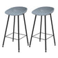 Industrial Style Bar-stool Bucket PP Seat Counter Stool for Kitchen Bar Grey 2 Piece Set Clearhalo 'Bar Furniture' 'Bar Stools' 'bar_stools' 'furn' 'furn_bar_stools' 'furniture_bar_stools' 'Kitchen & Dining Furniture' 'kitchen&dining_furn' 'kitchen' 'kitchen_furn' Furniture' 4644633