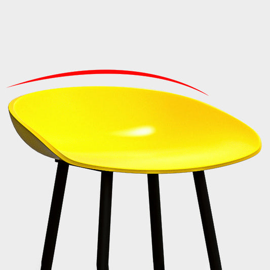 Industrial Style Bar-stool Bucket PP Seat Counter Stool for Kitchen Bar Clearhalo 'Bar Furniture' 'Bar Stools' 'bar_stools' 'furn' 'furn_bar_stools' 'furniture_bar_stools' 'Kitchen & Dining Furniture' 'kitchen&dining_furn' 'kitchen' 'kitchen_furn' Furniture' 4644636