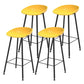 Industrial Style Bar-stool Bucket PP Seat Counter Stool for Kitchen Bar Yellow 4 Piece Set Clearhalo 'Bar Furniture' 'Bar Stools' 'bar_stools' 'furn' 'furn_bar_stools' 'furniture_bar_stools' 'Kitchen & Dining Furniture' 'kitchen&dining_furn' 'kitchen' 'kitchen_furn' Furniture' 4644647