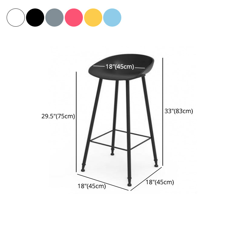 Industrial Style Bar-stool Bucket PP Seat Counter Stool for Kitchen Bar Clearhalo 'Bar Furniture' 'Bar Stools' 'bar_stools' 'furn' 'furn_bar_stools' 'furniture_bar_stools' 'Kitchen & Dining Furniture' 'kitchen&dining_furn' 'kitchen' 'kitchen_furn' Furniture' 4644652