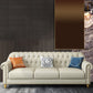 Beige 34.65" H Rolled Arm Glam Sofa with Nailhead Trim for Living Room 87"L x 33.5"W x 35.5"H Leather Clearhalo 'furn' 'furn_sofas' 'Furniture' 'furniture_sofas' 'kitchen' 'kitchen_sofas' 'Living Room Furniture' 'Sofa' 'sofas' 4647712