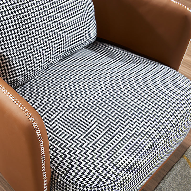 Modern Cotton Square Arm Sofa 29.9 "W with Bolster Pillows for Living Room Clearhalo 'furn' 'furn_sofas' 'Furniture' 'furniture_sofas' 'kitchen' 'kitchen_sofas' 'Living Room Furniture' 'Sofa' 'sofas' 4647735