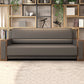 Contemporary Tight Back Single Cushion Seat Sofa 35.43"High Square Arm Sofa, Gray 79"L x 31.5"W x 35.5"H Clearhalo 'furn' 'furn_sofas' 'Furniture' 'furniture_sofas' 'kitchen' 'kitchen_sofas' 'Living Room Furniture' 'Sofa' 'sofas' 4647741
