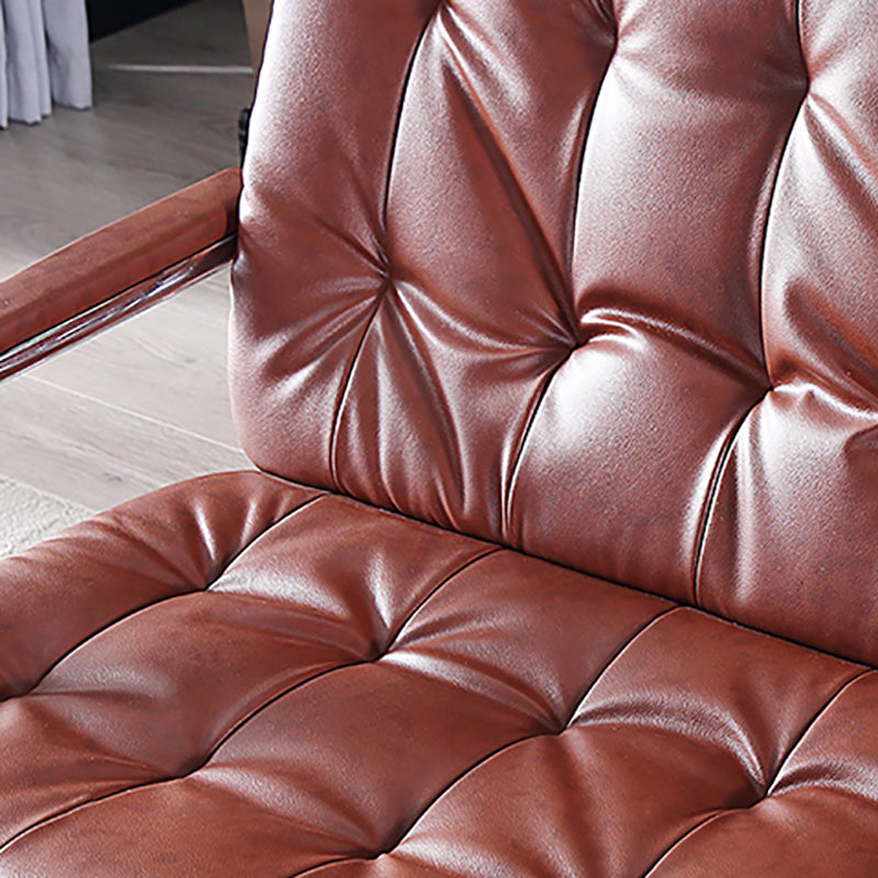 Stainless Steel Classic Industrial Tufted Split-Back Sofa 35.43"High Tuxedo Arm Sofa Clearhalo 'furn' 'furn_sofas' 'Furniture' 'furniture_sofas' 'kitchen' 'kitchen_sofas' 'Living Room Furniture' 'Sofa' 'sofas' 4647758