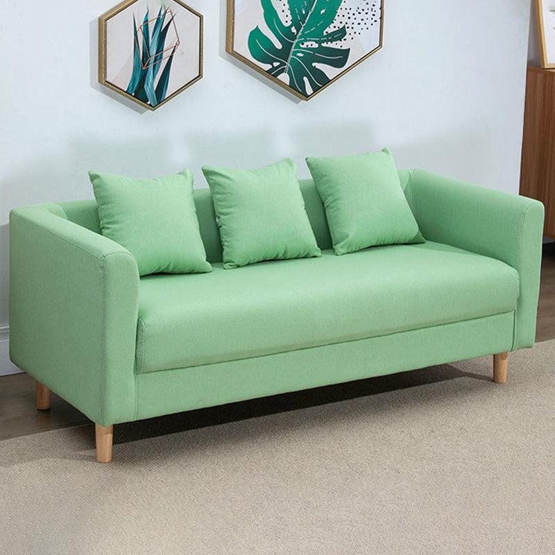 Sofa with 3 Pillows 3 Seater Hair Pin Legs Seating for Bonus Room Clearhalo 'furn' 'furn_sofas' 'Furniture' 'furniture_sofas' 'kitchen' 'kitchen_sofas' 'Living Room Furniture' 'Sofa' 'sofas' 4647775