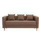 Sofa with 3 Pillows 3 Seater Hair Pin Legs Seating for Bonus Room Coffee Clearhalo 'furn' 'furn_sofas' 'Furniture' 'furniture_sofas' 'kitchen' 'kitchen_sofas' 'Living Room Furniture' 'Sofa' 'sofas' 4647783