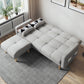 Contemporary Biscuit Back Sofa Bed 22.44"High Square Arm Sofa Bed Clearhalo 'furn' 'furn_sofas' 'Furniture' 'furniture_sofas' 'kitchen' 'kitchen_sofas' 'Living Room Furniture' 'Sofa' 'sofas' 4647811