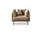 80"High Faux Leather Tuxedo Arm Sewn Pillow Back Sofa, Living Room 43.5"L x 39.5"W x 31.5"H Light Brown Clearhalo 'furn' 'furn_sofas' 'Furniture' 'furniture_sofas' 'kitchen' 'kitchen_sofas' 'Living Room Furniture' 'Sofa' 'sofas' 4647843