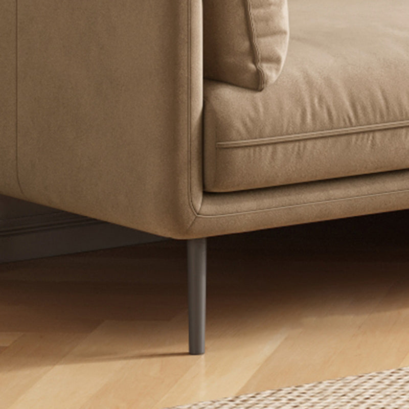 80"High Faux Leather Tuxedo Arm Sewn Pillow Back Sofa, Living Room Clearhalo 'furn' 'furn_sofas' 'Furniture' 'furniture_sofas' 'kitchen' 'kitchen_sofas' 'Living Room Furniture' 'Sofa' 'sofas' 4647846