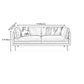 80"High Faux Leather Tuxedo Arm Sewn Pillow Back Sofa, Living Room Clearhalo 'furn' 'furn_sofas' 'Furniture' 'furniture_sofas' 'kitchen' 'kitchen_sofas' 'Living Room Furniture' 'Sofa' 'sofas' 4647852