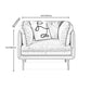 80"High Faux Leather Tuxedo Arm Sewn Pillow Back Sofa, Living Room Clearhalo 'furn' 'furn_sofas' 'Furniture' 'furniture_sofas' 'kitchen' 'kitchen_sofas' 'Living Room Furniture' 'Sofa' 'sofas' 4647853