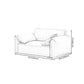Modern Style White Sofa with Pillow Armrest Cushioned Seat down Seat Padding Clearhalo 'furn' 'furn_sofas' 'Furniture' 'furniture_sofas' 'kitchen' 'kitchen_sofas' 'Living Room Furniture' 'Sofa' 'sofas' 4647888