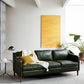Industrial Faux Leather Loose Back Sofa with Solid Color Sloped Arms 58"L x 33.5"W x 35"H Green Clearhalo 'furn' 'furn_sofas' 'Furniture' 'furniture_sofas' 'kitchen' 'kitchen_sofas' 'Living Room Furniture' 'Sofa' 'sofas' 4647900