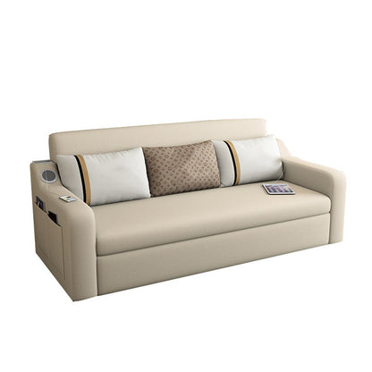 Contemporary Cushions Sofa Bed with Sound 32.28"High Charles Of London Sofa USB Port Included Clearhalo 'furn' 'furn_sofas' 'Furniture' 'furniture_sofas' 'kitchen' 'kitchen_sofas' 'Living Room Furniture' 'Sofa' 'sofas' 4647906