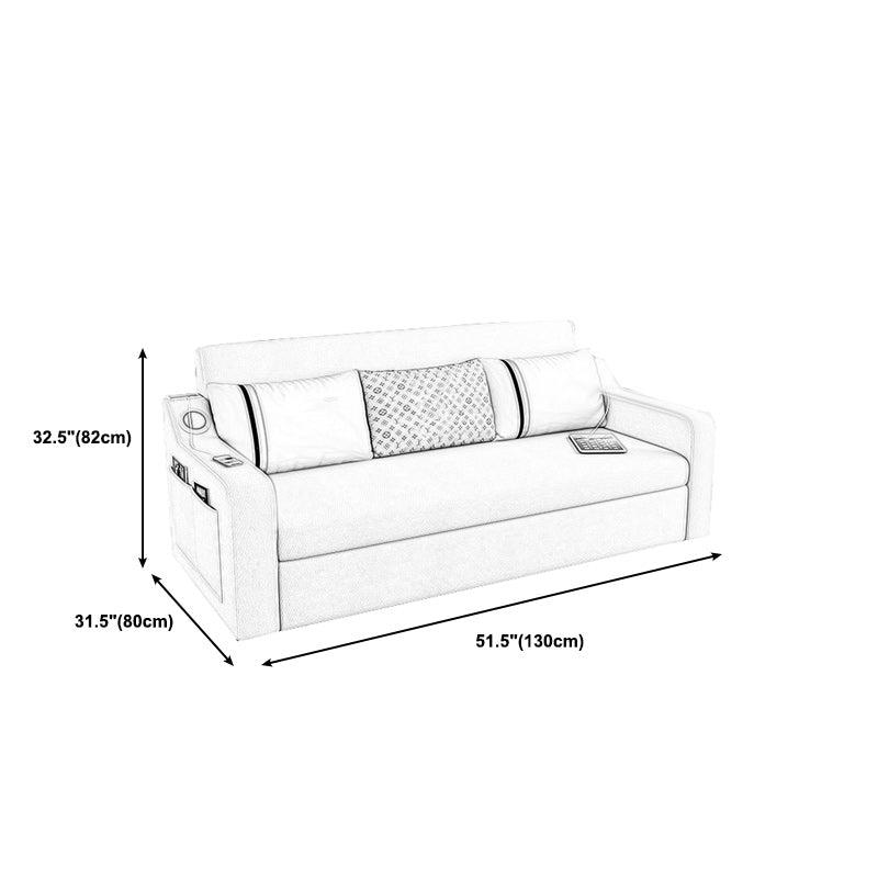 Contemporary Cushions Sofa Bed with Sound 32.28"High Charles Of London Sofa Clearhalo 'furn' 'furn_sofas' 'Furniture' 'furniture_sofas' 'kitchen' 'kitchen_sofas' 'Living Room Furniture' 'Sofa' 'sofas' 4647910