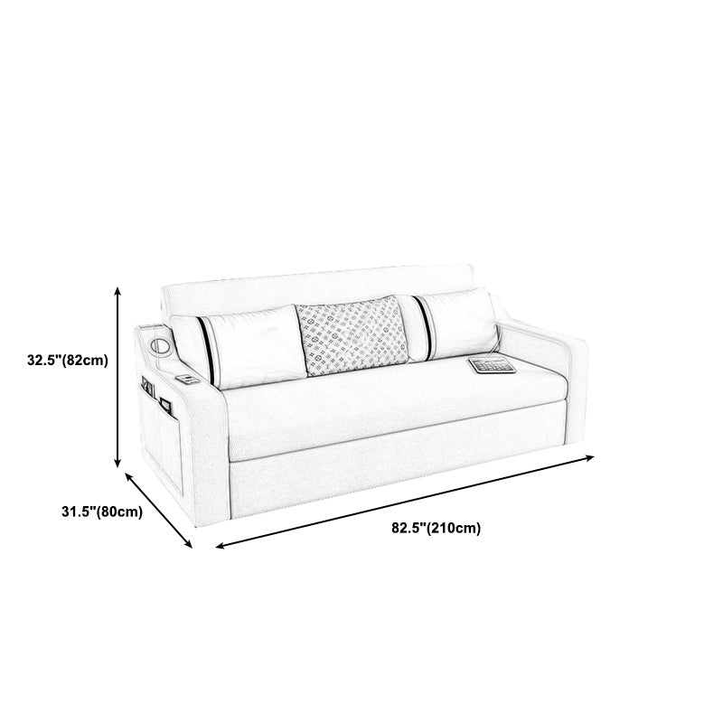 Contemporary Cushions Sofa Bed with Sound 32.28"High Charles Of London Sofa Clearhalo 'furn' 'furn_sofas' 'Furniture' 'furniture_sofas' 'kitchen' 'kitchen_sofas' 'Living Room Furniture' 'Sofa' 'sofas' 4647914