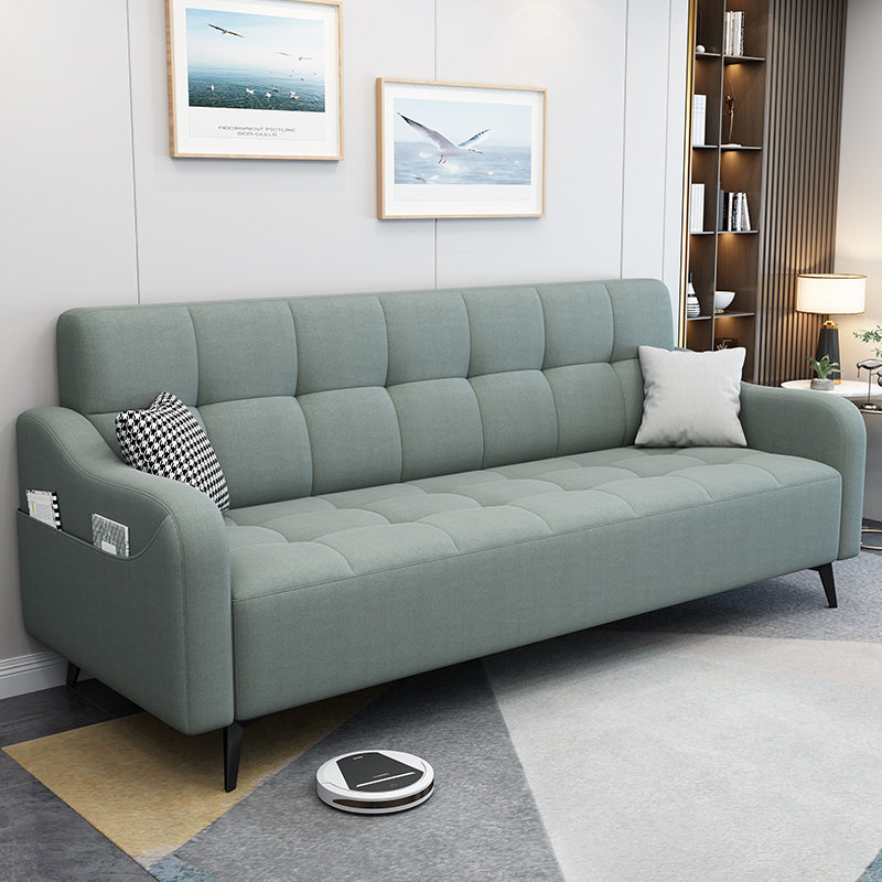 Modern Linen Charles Of London Sofa with Storage Bag for Living Room, Apartment 50"L x 31.5"W x 31.5"H Green Clearhalo 'furn' 'furn_sofas' 'Furniture' 'furniture_sofas' 'kitchen' 'kitchen_sofas' 'Living Room Furniture' 'Sofa' 'sofas' 4647935