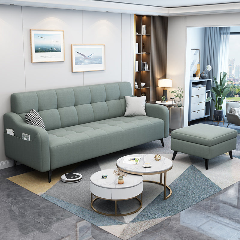 Modern Linen Charles Of London Sofa with Storage Bag for Living Room, Apartment Clearhalo 'furn' 'furn_sofas' 'Furniture' 'furniture_sofas' 'kitchen' 'kitchen_sofas' 'Living Room Furniture' 'Sofa' 'sofas' 4647937