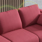 Loose Back Linen Square Arm Modern Sofa with Slipcover for Living Room Clearhalo 'furn' 'furn_sofas' 'Furniture' 'furniture_sofas' 'kitchen' 'kitchen_sofas' 'Living Room Furniture' 'Sofa' 'sofas' 4647963