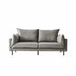 Modern Loose Back Sofa 33.46"High Fabric High Tear Resistance Pillow Top Arm Sofa Grey Clearhalo 'furn' 'furn_sofas' 'Furniture' 'furniture_sofas' 'kitchen' 'kitchen_sofas' 'Living Room Furniture' 'Sofa' 'sofas' 4647975