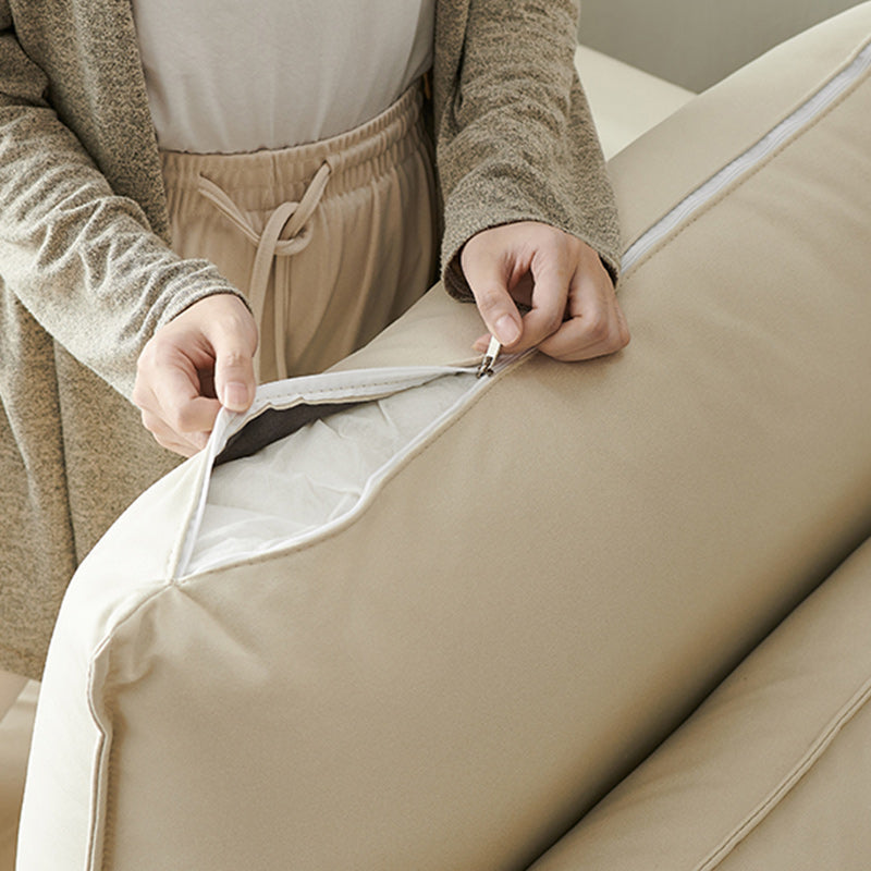 Modern Loose Back Sofa 33.46"High Fabric High Tear Resistance Pillow Top Arm Sofa Clearhalo 'furn' 'furn_sofas' 'Furniture' 'furniture_sofas' 'kitchen' 'kitchen_sofas' 'Living Room Furniture' 'Sofa' 'sofas' 4647976