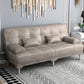 Fabric Modern Metal Legs Sofa Convertible Pillow Top Arm Sofa Light Coffee Clearhalo 'Furniture' 'furniture_sofas' 'kitchen' 'kitchen_sofas' 'Living Room Furniture' 'Sofa' 'sofas' 4648006