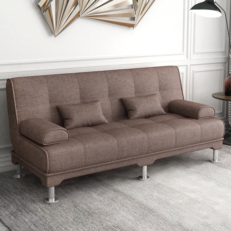 Fabric Modern Metal Legs Sofa Convertible Pillow Top Arm Sofa Coffee Clearhalo 'Furniture' 'furniture_sofas' 'kitchen' 'kitchen_sofas' 'Living Room Furniture' 'Sofa' 'sofas' 4648007