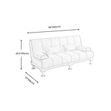 Fabric Modern Metal Legs Sofa Convertible Pillow Top Arm Sofa Clearhalo 'Furniture' 'furniture_sofas' 'kitchen' 'kitchen_sofas' 'Living Room Furniture' 'Sofa' 'sofas' 4648018