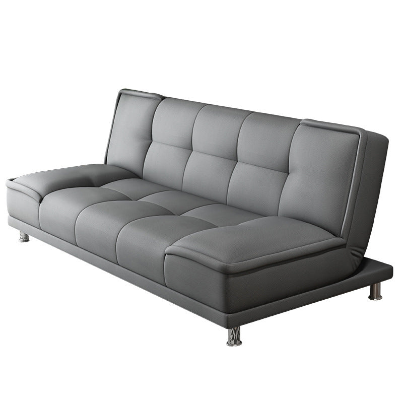 Modern Armless Convertible Chair Single Sleeper Sofa with Biscuit Back Clearhalo 'furn' 'furn_sofas' 'Furniture' 'furniture_sofas' 'kitchen' 'kitchen_sofas' 'Living Room Furniture' 'Sofa' 'sofas' 4648030