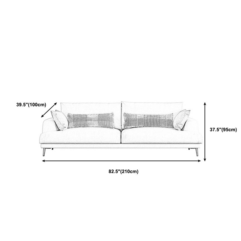 Fabric 3 Seater Living Room Contemporary Standard Sofa Chaise Clearhalo 'furn' 'furn_sofas' 'Furniture' 'furniture_sofas' 'kitchen' 'kitchen_sofas' 'Living Room Furniture' 'Sofa' 'sofas' 4648053