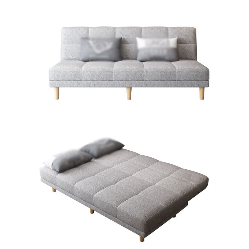 Modern Armless Settee 27.55" W Convertible Sleeper Sofa for Living Room Clearhalo 'furn' 'furn_sofas' 'Furniture' 'furniture_sofas' 'kitchen' 'kitchen_sofas' 'Living Room Furniture' 'Sofa' 'sofas' 4648078