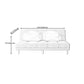 Modern Armless Settee 27.55" W Convertible Sleeper Sofa for Living Room Clearhalo 'furn' 'furn_sofas' 'Furniture' 'furniture_sofas' 'kitchen' 'kitchen_sofas' 'Living Room Furniture' 'Sofa' 'sofas' 4648084