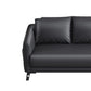Contemporary Standard Tuxedo Arm Loveseat Leather Loveseat with Pillows Clearhalo 'furn' 'furn_sofas' 'Furniture' 'furniture_sofas' 'kitchen' 'kitchen_sofas' 'Living Room Furniture' 'Sofa' 'sofas' 4648102