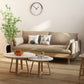 Loose Back 29.52" D x 29.92" H Sofa Slipcovered Wooden Linen Sofa 55.1"L x 29.5"W x 29.5"H Yellow-Green Clearhalo 'furn' 'furn_sofas' 'Furniture' 'furniture_sofas' 'kitchen' 'kitchen_sofas' 'Living Room Furniture' 'Sofa' 'sofas' 4648112