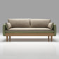 Loose Back 29.52" D x 29.92" H Sofa Slipcovered Wooden Linen Sofa Green Clearhalo 'furn' 'furn_sofas' 'Furniture' 'furniture_sofas' 'kitchen' 'kitchen_sofas' 'Living Room Furniture' 'Sofa' 'sofas' 4648122